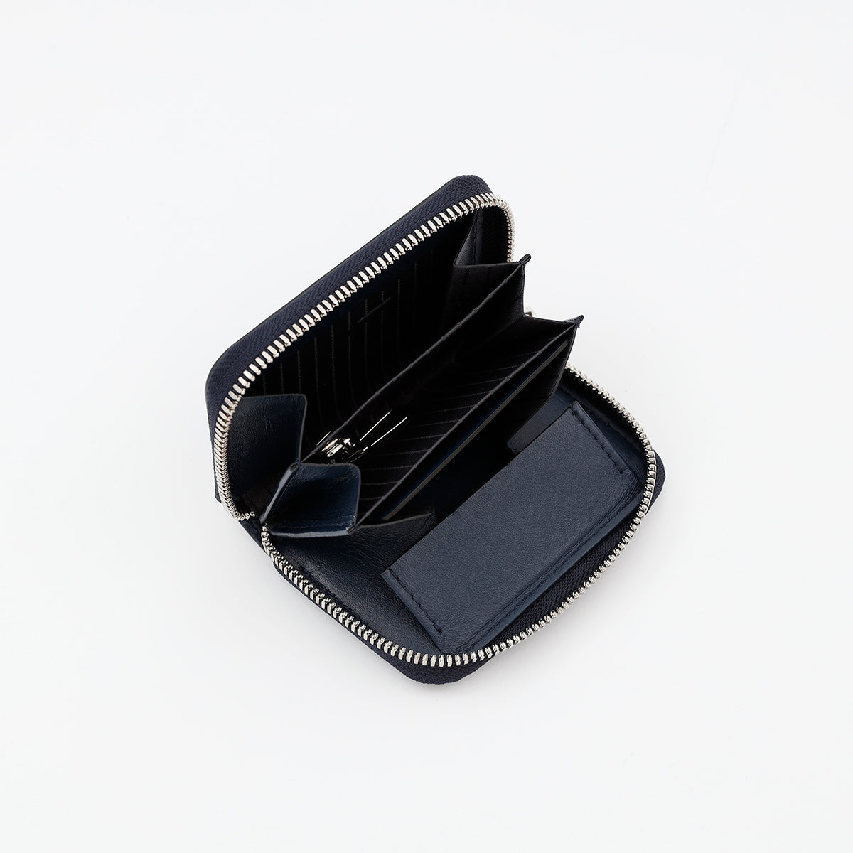 ITTI (イッチ) | CRISTY COIN CARD WLT / AIZAN(クリスティコインカードウォレット/藍桟革) レザー 漆 メンズ レディース ビジネス ミニ財布 さいふ サイフ 伝統工芸品
